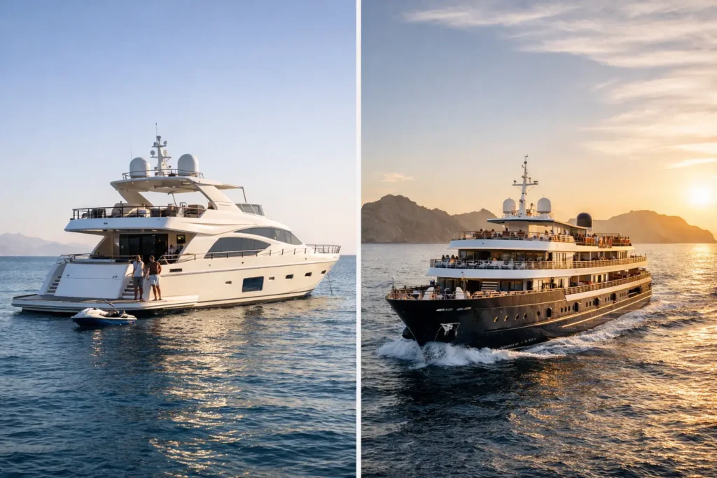 Private Yacht Versus Boutique Vessel for You